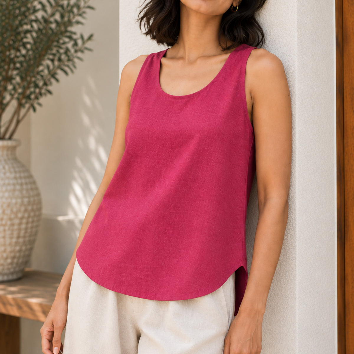 Easy Linen Tank (2 Colour Options)