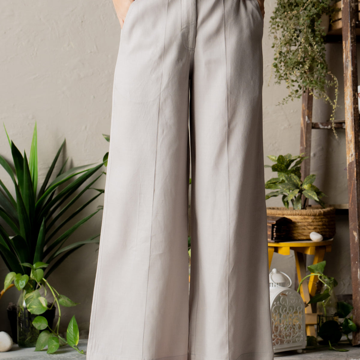 Slate Flare Pant – Fitted Flared Pants with Front Stitch Detailing ...