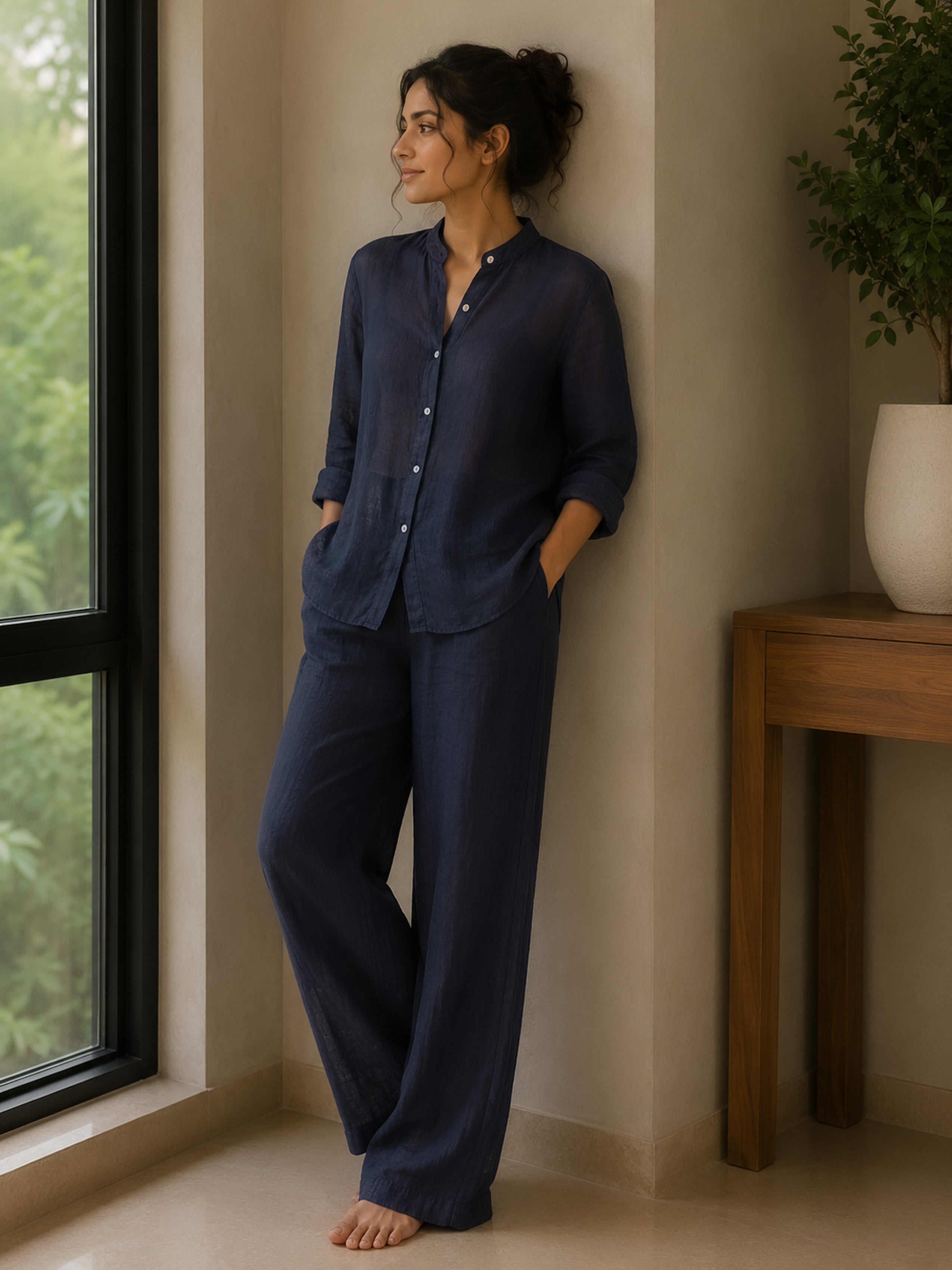 Easy Linen Shirt (2 Colour Options)